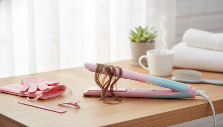 470°F Ceramic 2-in-1 Straightener & Curler (Dual Voltage)